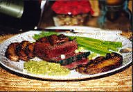 Ostrich Fillet with Salsa Verde from Blue Heaven Ostrich Ranch