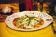 Southwestern Style Ostrich Stuffed Ravioli